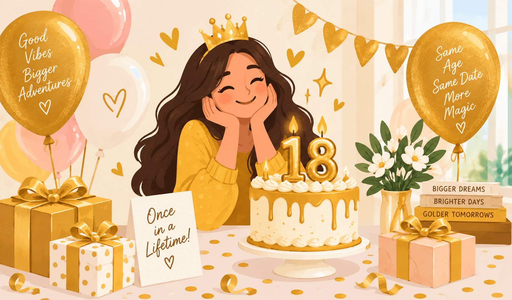 Golden Birthday Wishes, Sayings & Captions