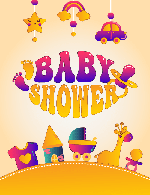 Baby Shower Toys Greeting Card