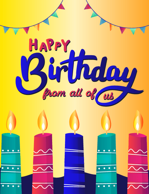 Happy Birthday Candle Wishes Card