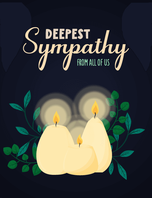 Deepest Sympathy From All Of Us Card
