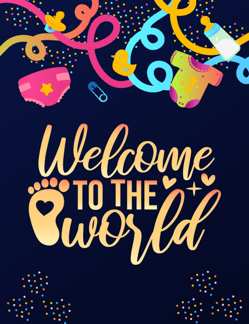 Welcome To The World Baby Card