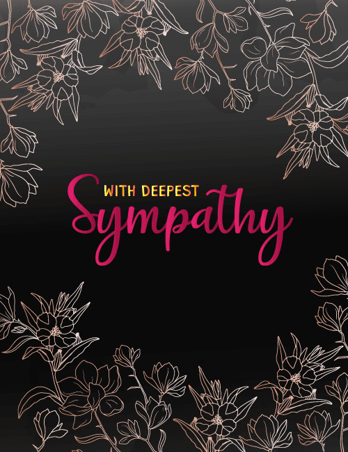 With Deepest Sympathy Greeting Card