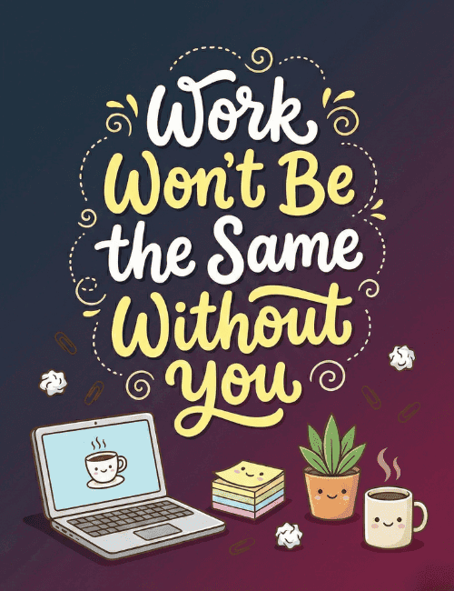 Emotional Farewell Card – Work Won’t Be the Same Without You