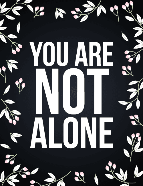 You Are Not Alone Sympathy Card