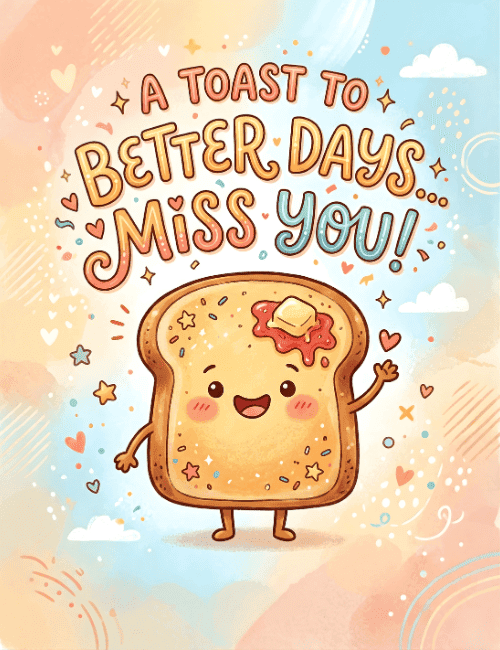 A Toast To Better Days Miss You