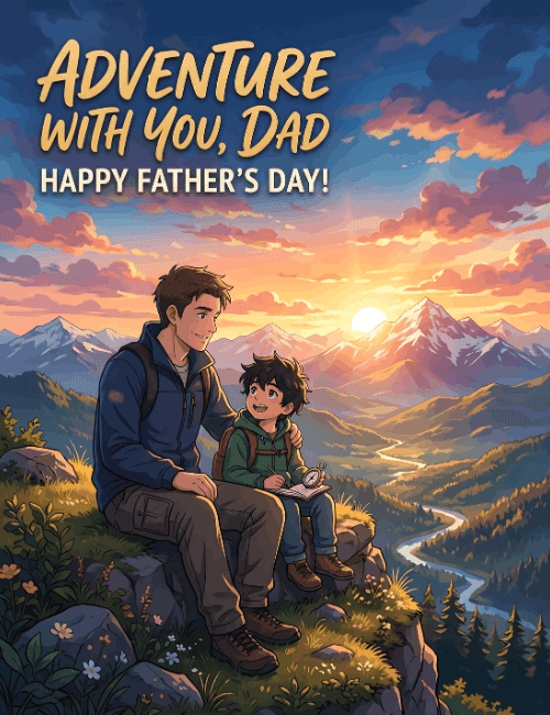 Adventure With You Dad Sentimental Father’s Day Card