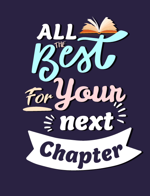 All the Best Next Chapter Farewell Card