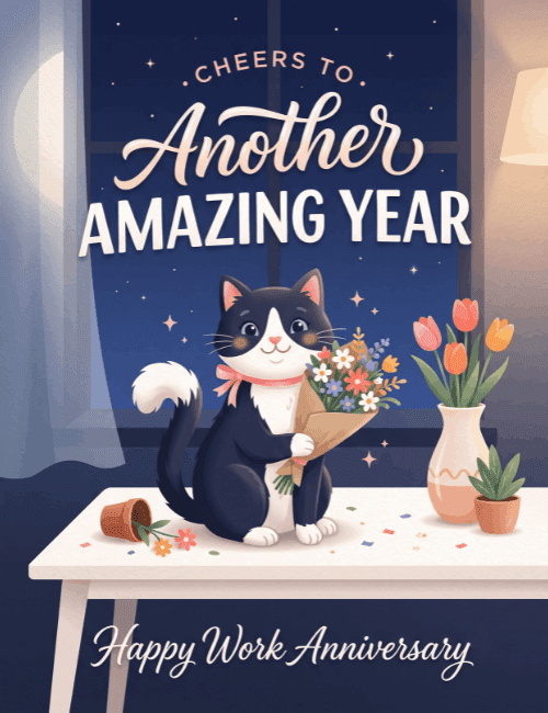 Another Amazing Year Cat Card