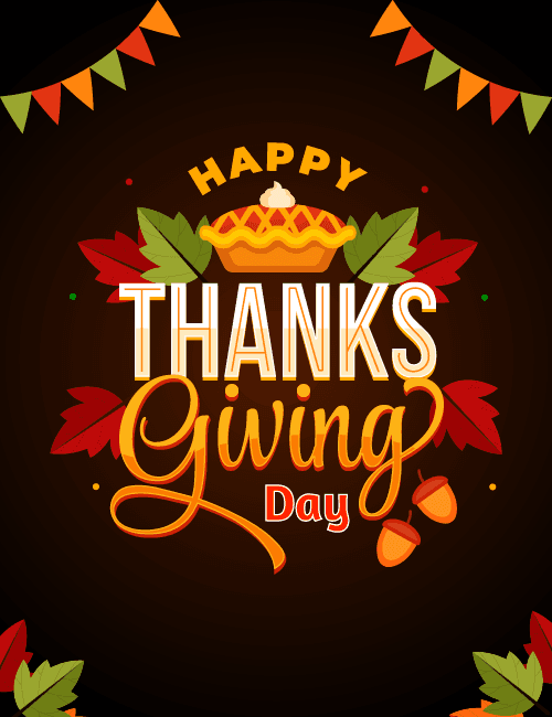 Thanksgiving pie and leaves