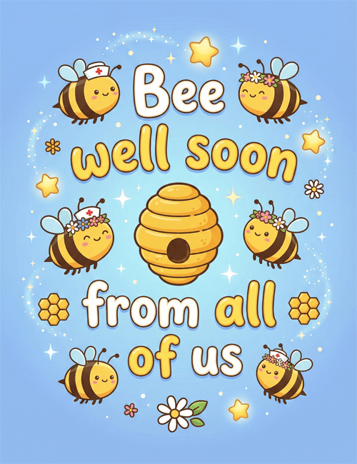 Bee Well Soon from All of Us