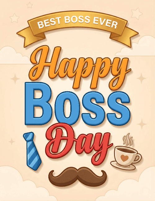 best boss ever happy boss day card