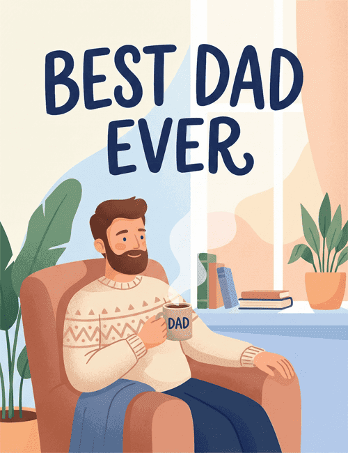 Best Dad Ever Happy Father’s Day Card