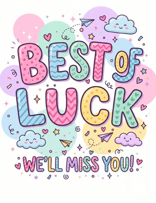 Best of Luck Farewell Card