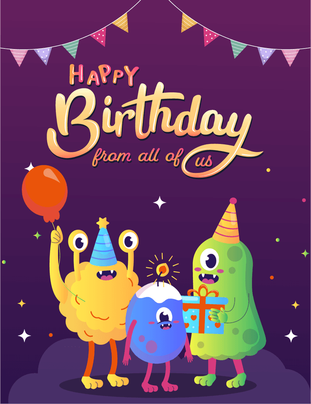 Birthday Wishes From The Monster Crew