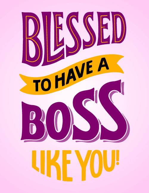Blessed to Have a Boss Card