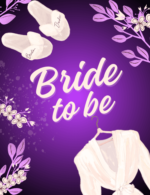 Elegant Bride-to-Be Bridal Shower Celebration Card