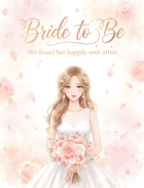 Bride to Be Floral Bridal Shower Celebration Card