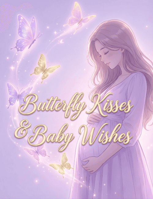 Butterfly Kisses and Baby Wishes Baby Shower Card