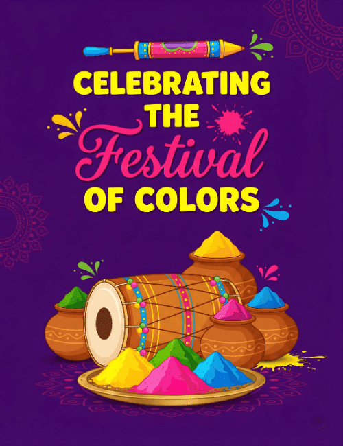 Celebrating the Festival of Colors Happy Holi Card