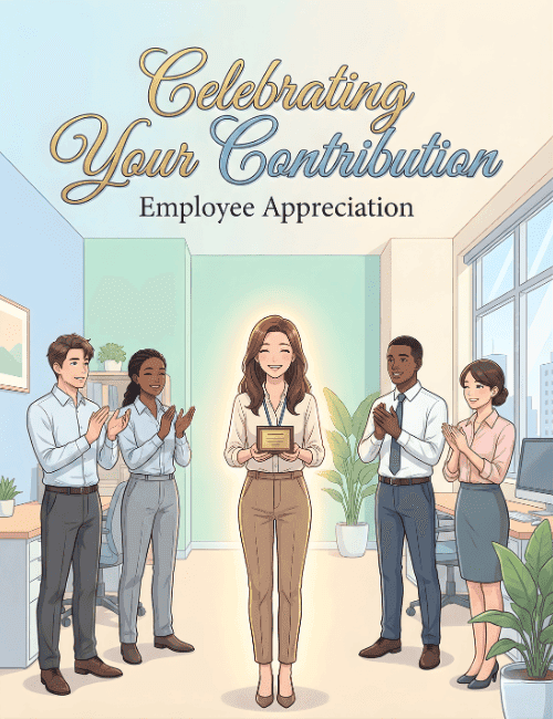 celebrating your contribution employee appreciation card