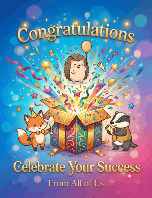 Celebrate Your Success Congratulations