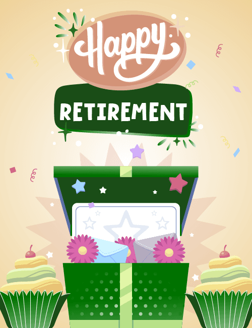 Celebration Box Retirement Card