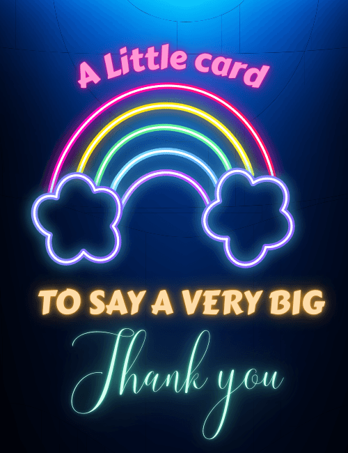 A Little Card to Say a Very Big Thank You