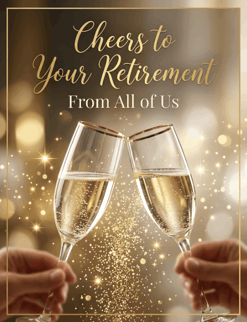 Cheers to Your Retirement Celebration Card