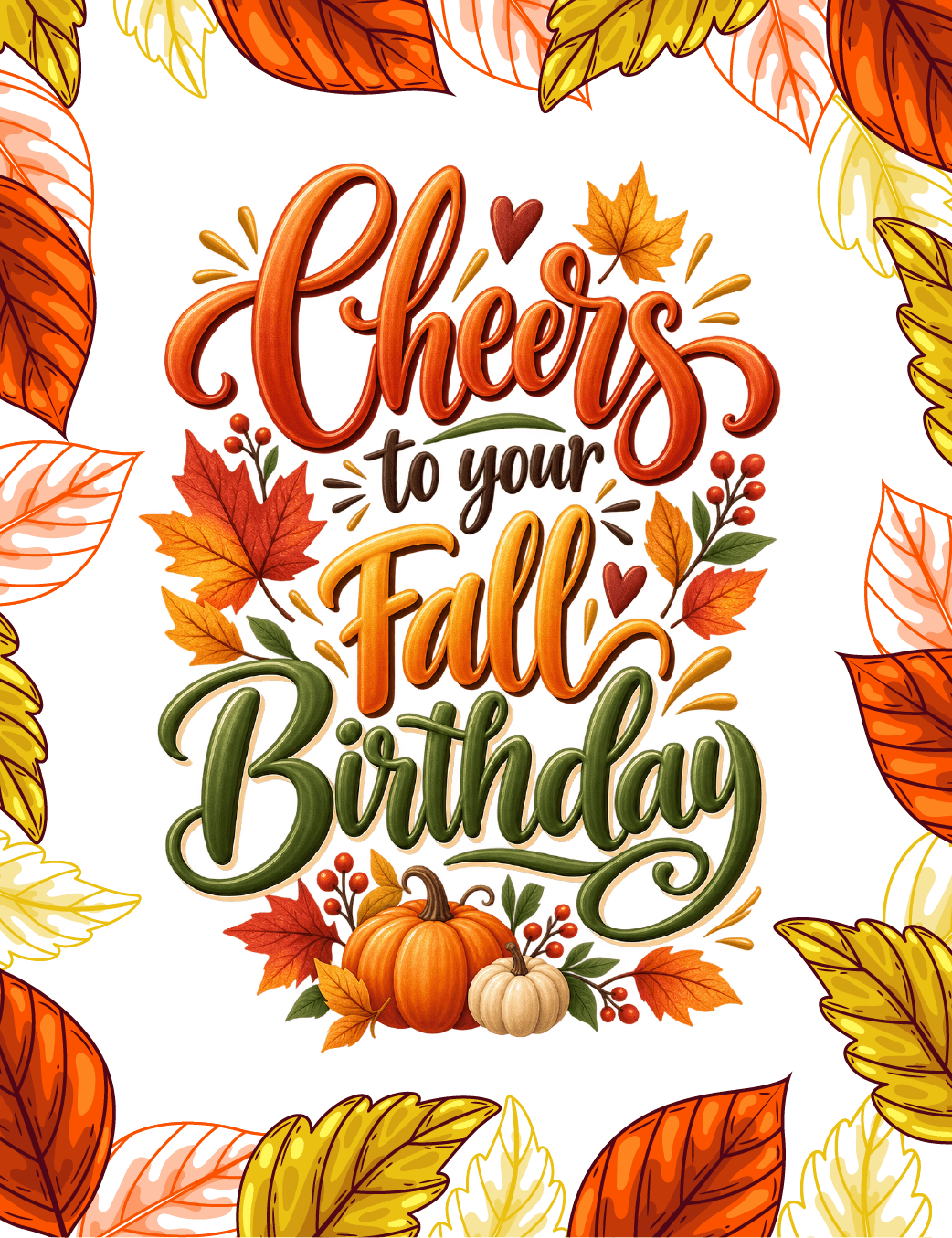 Cheers To Your Fall Birthday