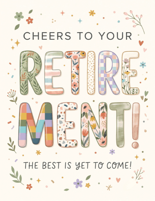 Cheers to Your Retirement Card