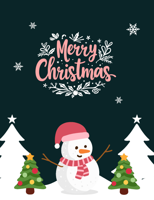Christmas Snowman Card