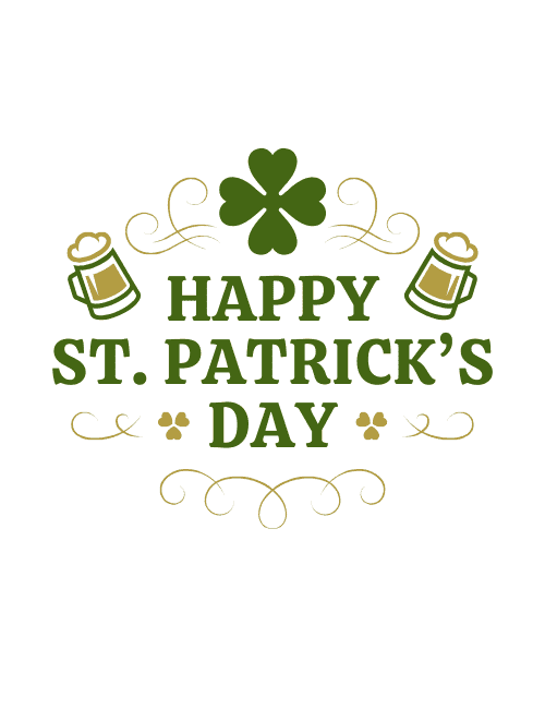 Classic Beer Cheers St Patrick’s Day Card