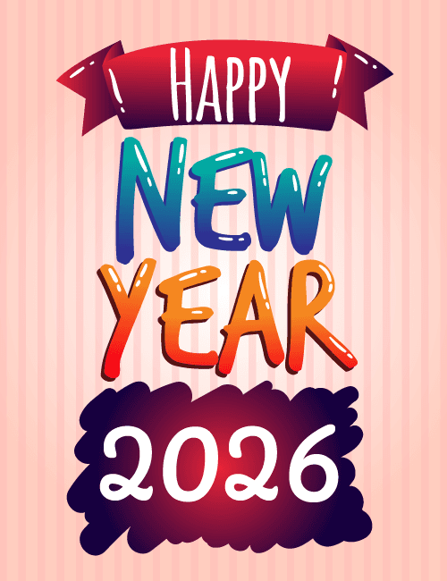 Bright colorful text design