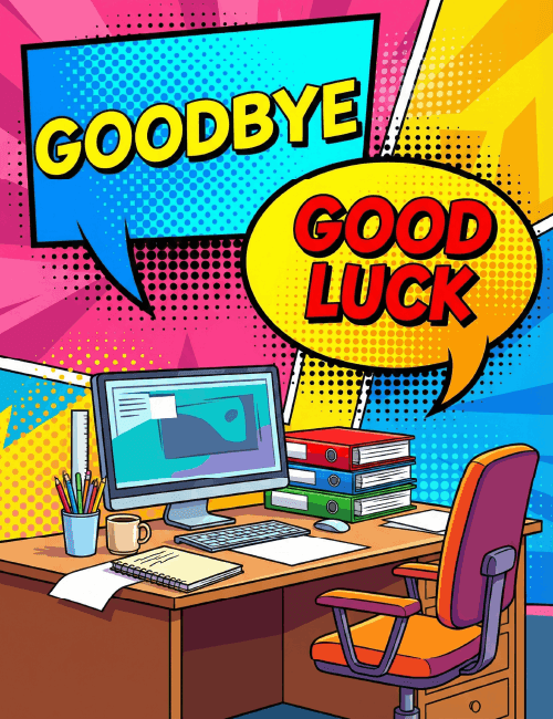 Goodbye and Good Luck – Fun Office Farewell Card