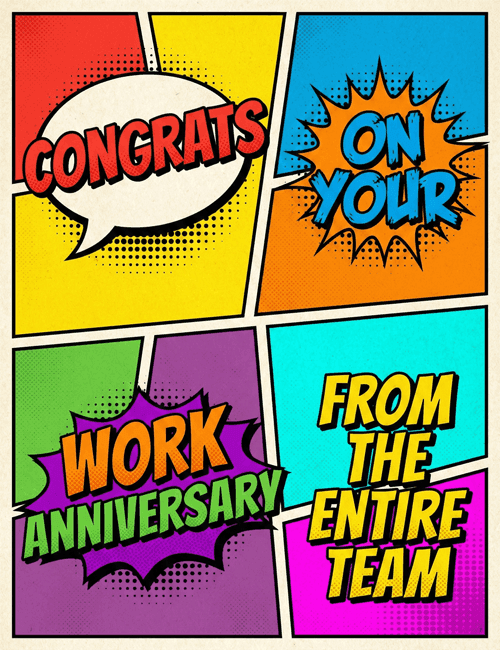 Congrats on Your Work Anniversary from the Entire Team