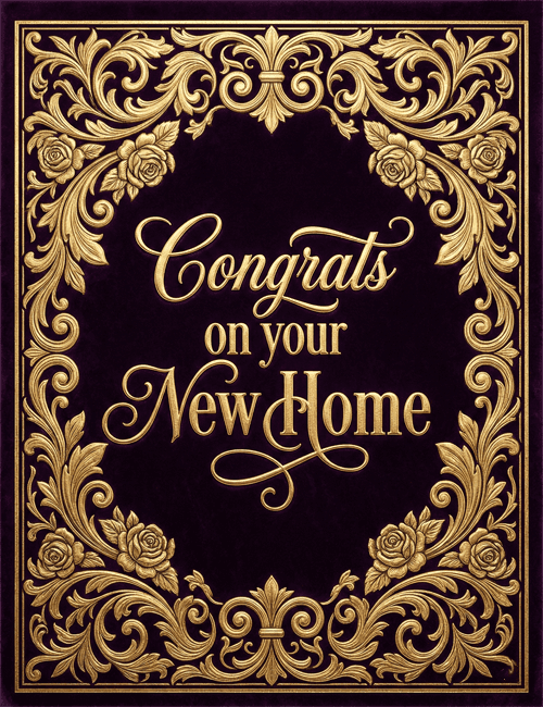 Congrats on Your New Home