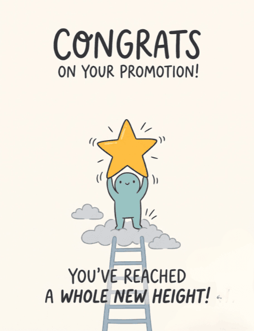 Congrats on Your Promotion Card