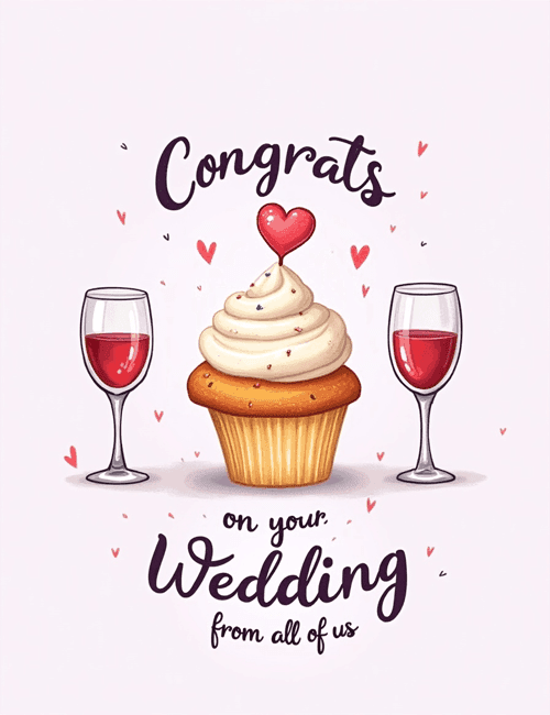 Congrats on Your Wedding – Sweet Treat Card