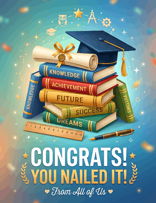 Congrats You Nailed It Graduation