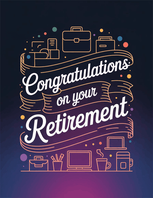 Congratulations on Your Retirement – Office Farewell Card