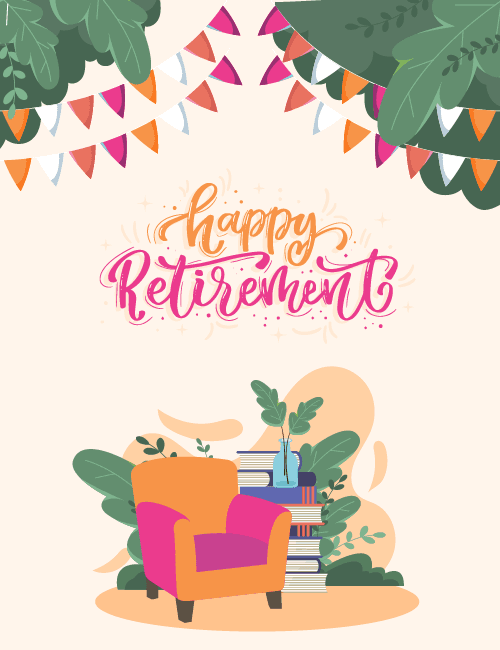 Cozy Chair Retirement Card