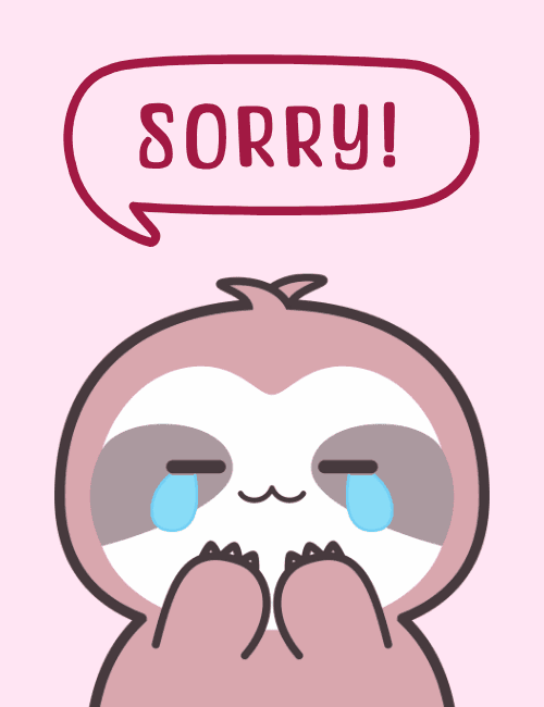 Sorry – Folded Hands and Heart Sorry (Apology) Card