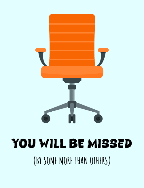 Empty Chair Missed Card