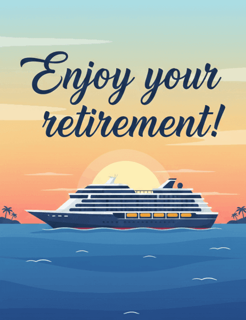 Enjoy Your Retirement – Peaceful Journey Card