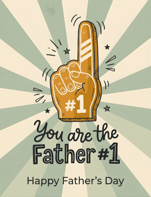 You Are the Father #1 Happy Father’s Day Card