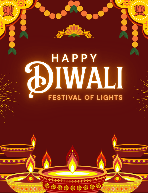 Festival of Lights Happy Diwali Card