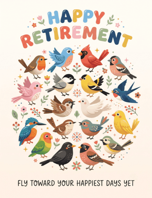 Fly Toward Your Happiest Days Yet Retirement Card