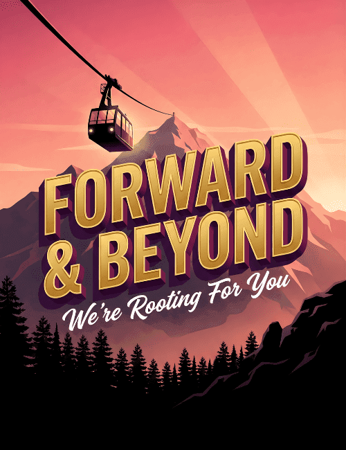 Forward and Beyond Farewell Best Wishes Card