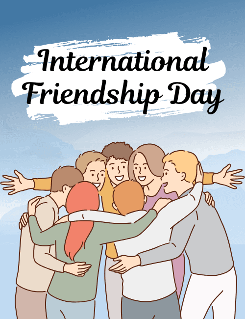 Big Group Hug – Friendship Day Card