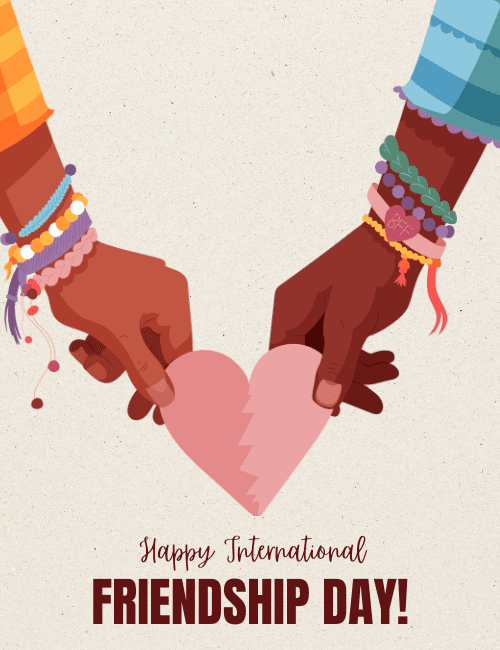 Connected by Heart – Friendship Day Card